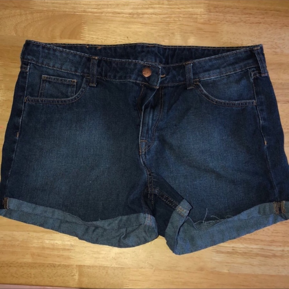 H&M Dark Blue Jean Shorts 12